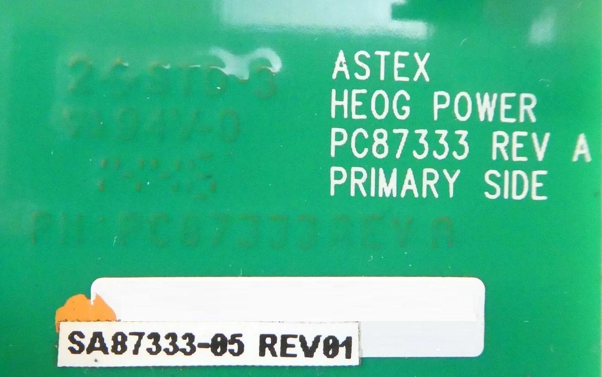 Used ASTeX PC80172 HEOG Power/Interface PCB Assembly MKS SA87333-05 AX8400 Working