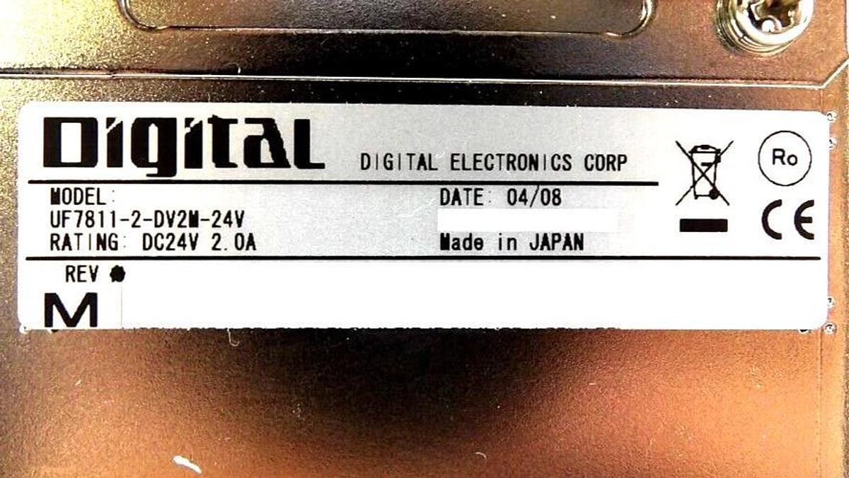 Used Digital Electronics UF7811-2-DV2M-24V 15" Flat Panel LCD Display Working Spare