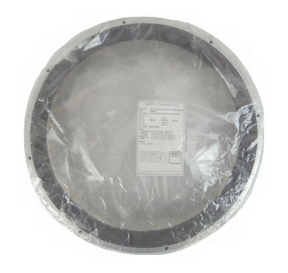 Used KoMiCo DRM Coated Depo Shield Ring Coated TEL Tokyo Electron Unity Cleaned Spare