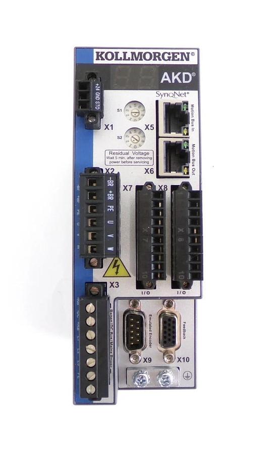 Used Kollmorgen AKD-B00606-NBSQ-0000 Servo Drive SynqNet Reseller Lot of 2 Working