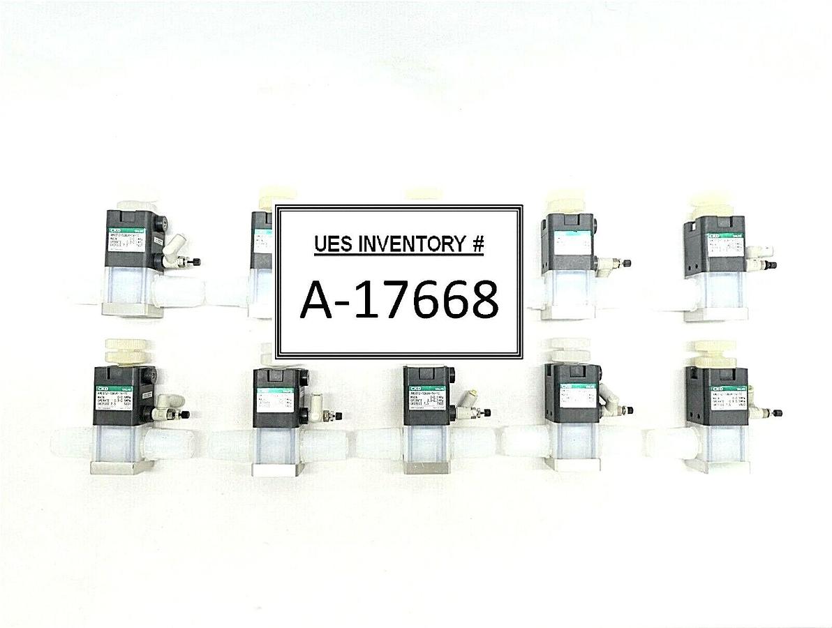 Used CKD AMD312-10BUR-14-TC Chemical Liquid Valve AMD Lot of 10 Working Surplus