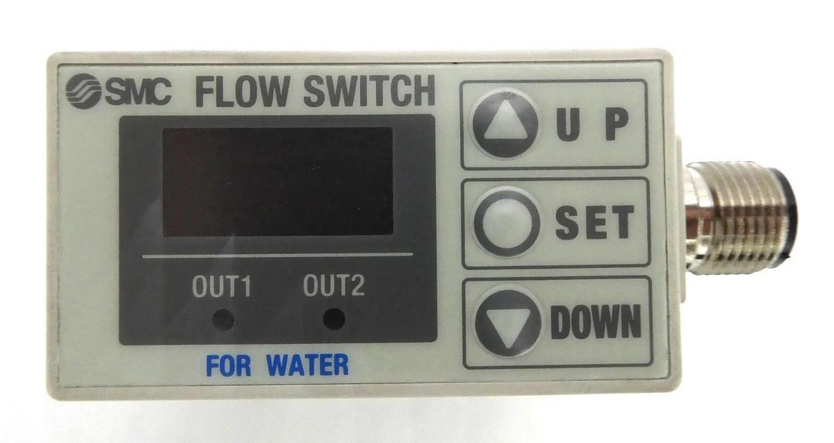 Used SMC PF2W711-N10-27 Digital Water Flow Switch Reseller Lot of 3 Working Surplus