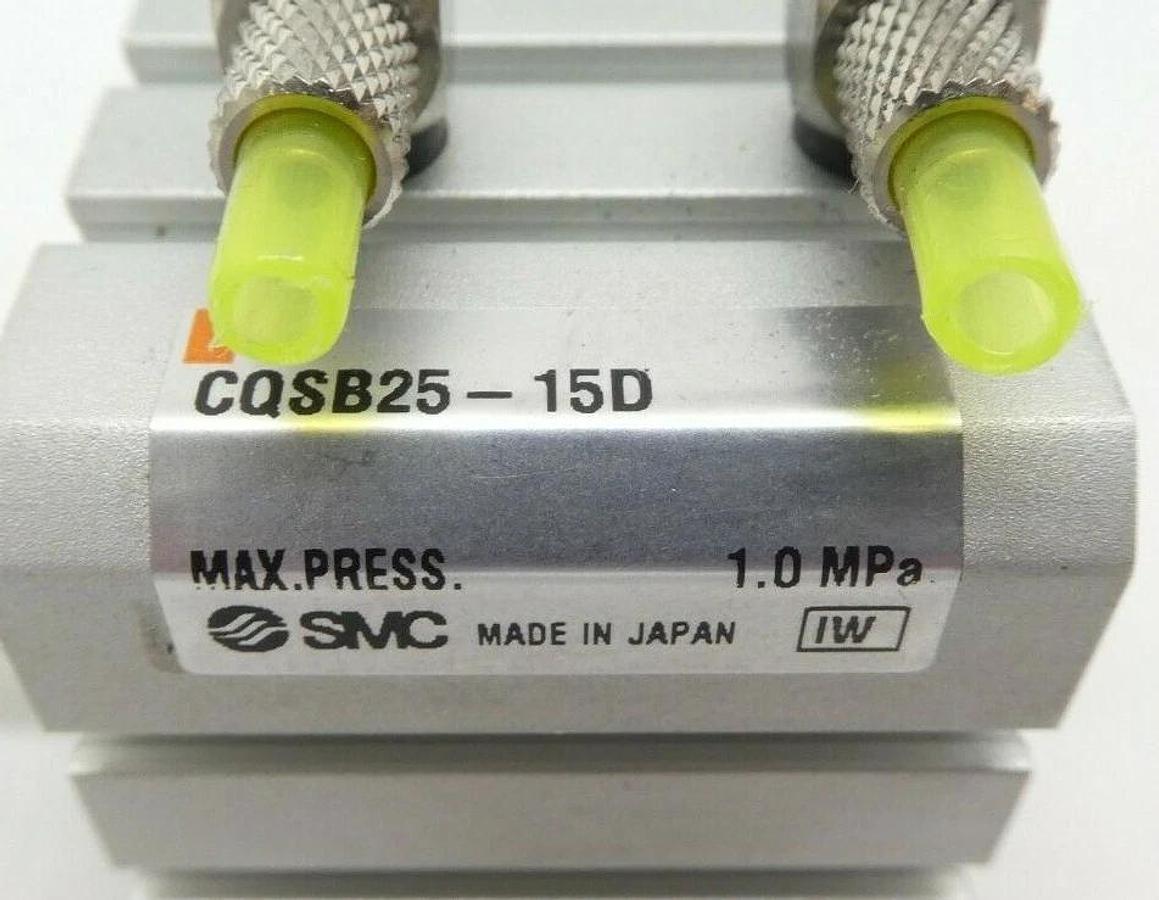 Used SMC CQSB25-15D Compact Cylinder CQS Reseller Lot of 10 TEL Lithius Working Spare