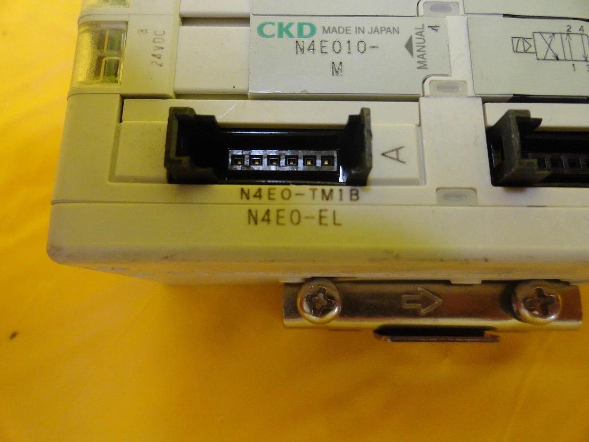 Used CKD N4E0 Series 4-Port Pneumatic Manifold N4E010-M Lot of 2 TEL Lithius Used