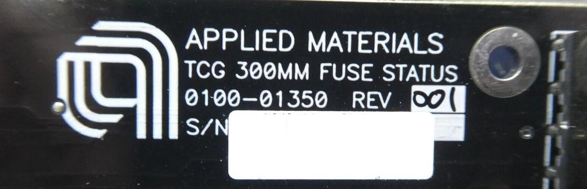 Used AMAT Applied Materials 0090-02290 Fuse Status PCB Card 0100-01350 Working