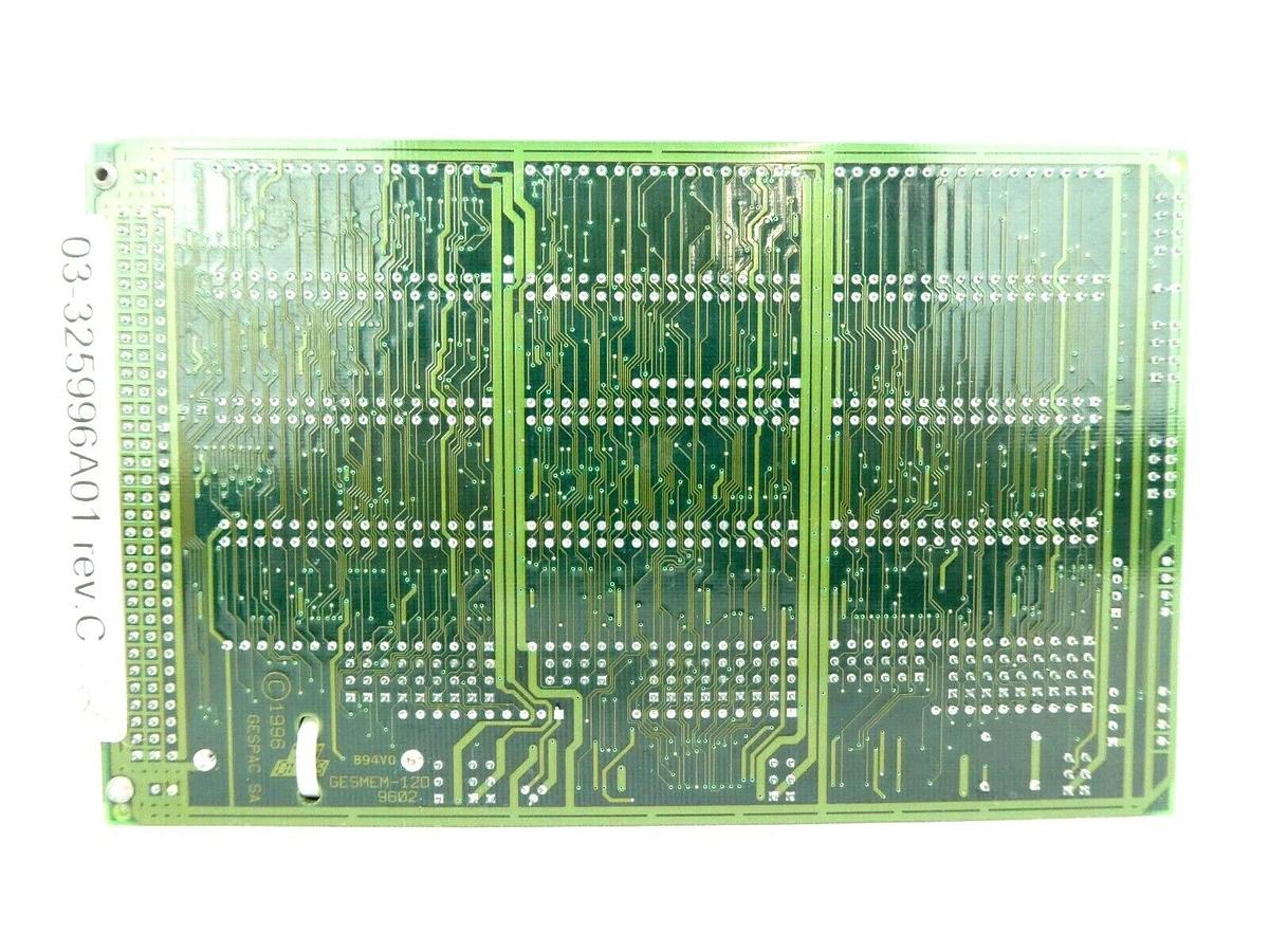 Used Gespac GESMEM-12D 9602 PCB Card GESMEM-12D ASM 03-325996A01 Untested As-Is