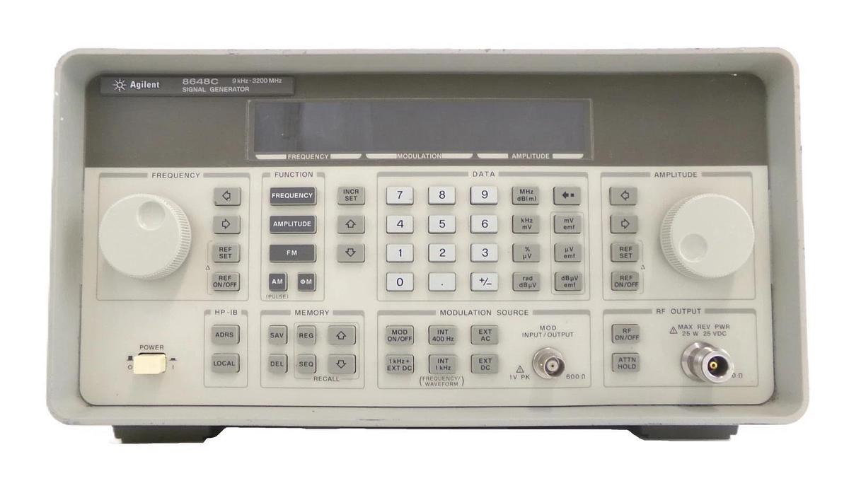 Used Agilent Technologies 8648C Synthesized Signal Generator Option 1E5 UK6 Untested