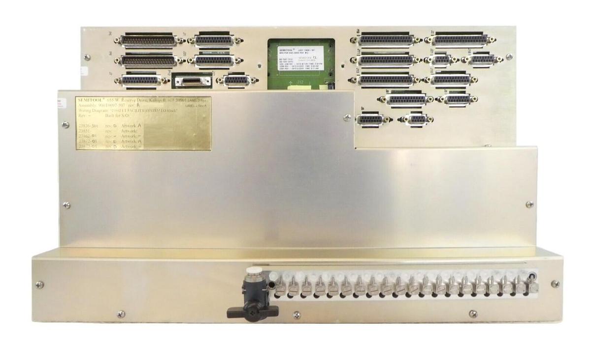 Used Semitool 900T0097-507 23882 LT Facility System I/O Block Unit 23836-501 Working