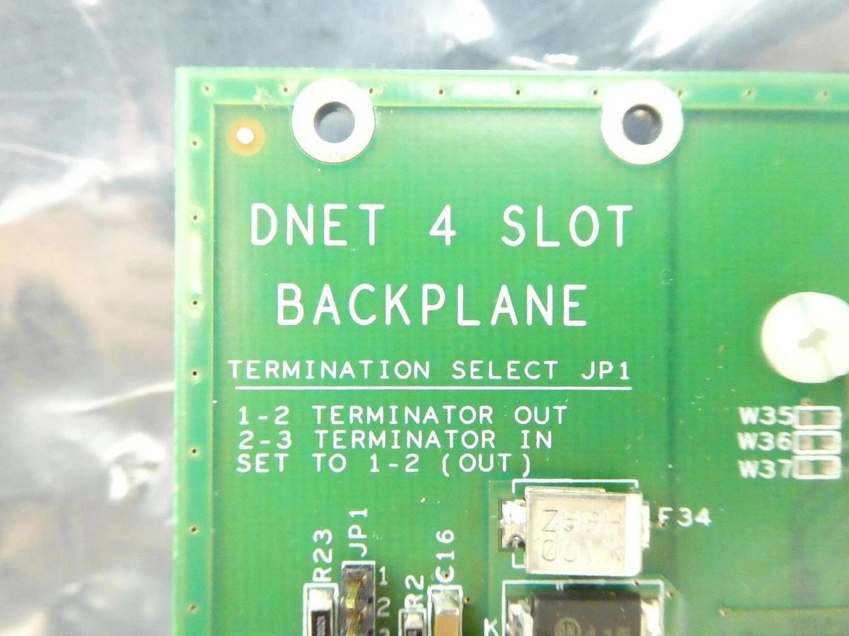 Used MKS Instruments AS00372-04 DeviceNet 4 Slot Backplane PCB Working Surplus