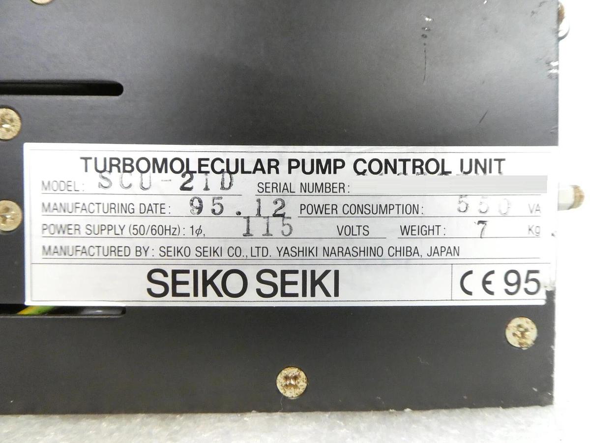 Used SCU Seiko Seiki SCU-21D Turbomolecular Pump Controller Dented Tested Working