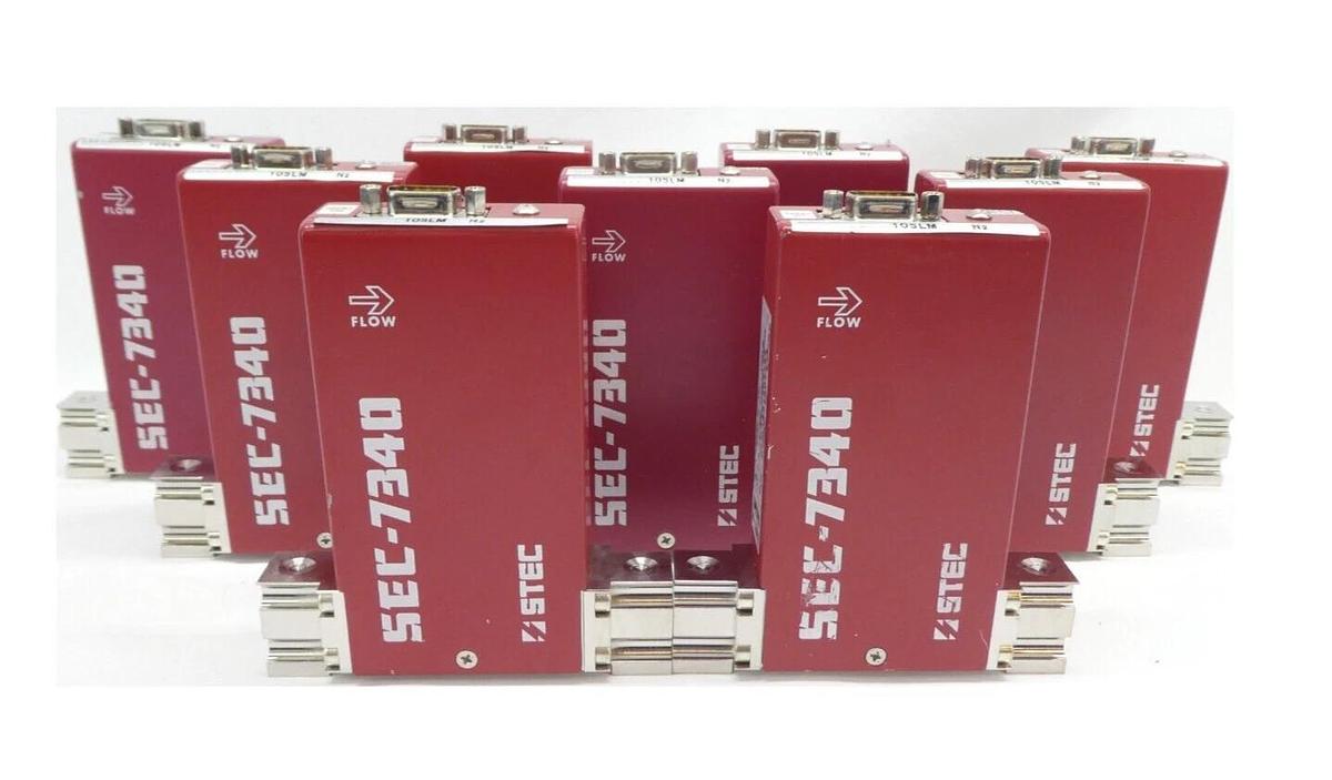 Used STEC SEC-7340M Mass Flow Controller MFC 10 SLM N2 Reseller Lot of 9 Working