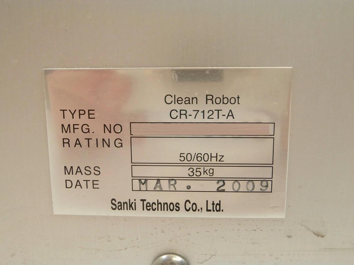 Used Sanki Technos CR-712T-A Clean Robot w/End Effector Hitachi M-712E Copper Working