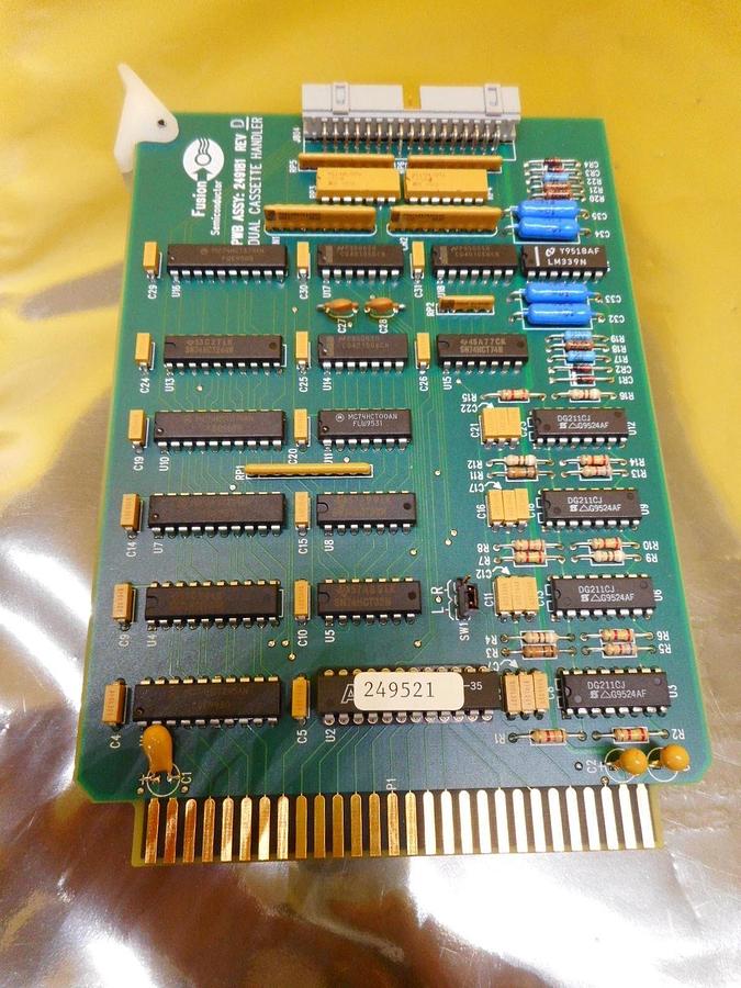 Used Fusion Semiconductor 249181 Dual Cassette Handler Card PCB Rev. D Used Working