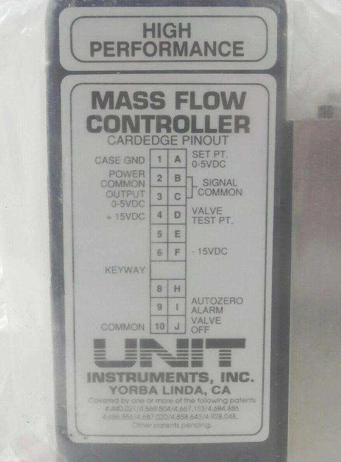 UNIT Instruments UFC-1200A Mass Flow Controller MFC 979-98570-307 New Surplus