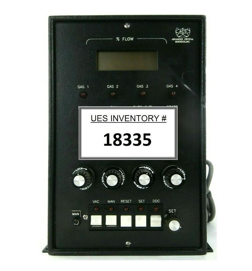 Used Advanced Crystal Sciences 500 Gas Flow Monitor Controller Working Spare