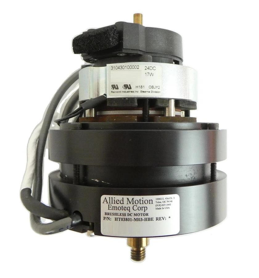 Allied Motion Emoteq HT03801-M03-HBE AC Brushless Servo Motor Semitool 17410 New