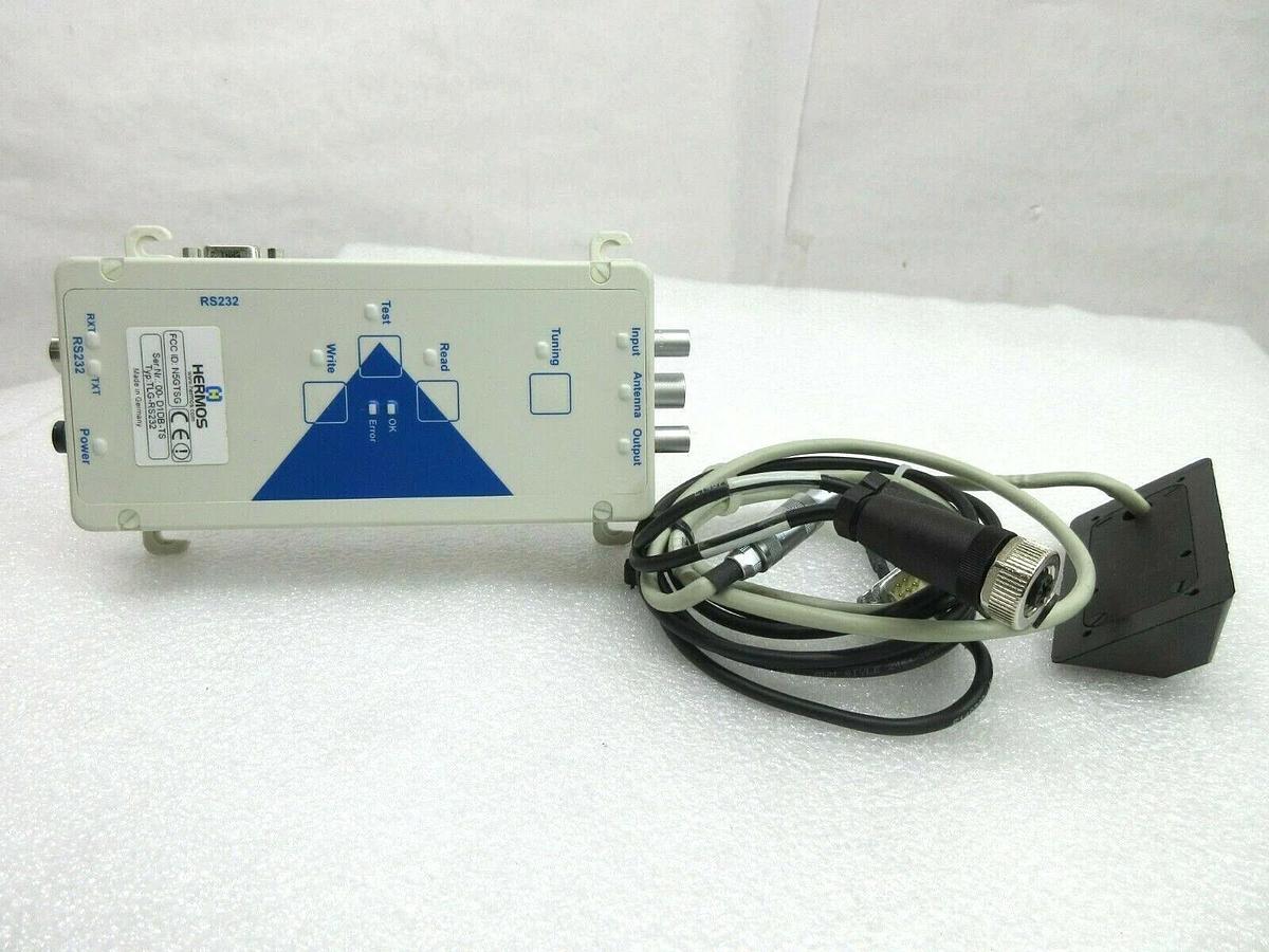 Used Hermos TLG-I1-1000-S0-00EB Transponder Set with Antenna ANT-ID2-INFIXR6M Spare