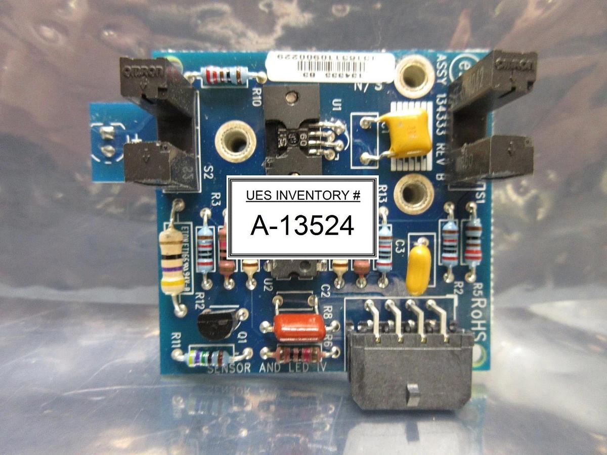 Used Brooks Automation 134333 Sensor and LED IV Board PCB Rev. B Used Working