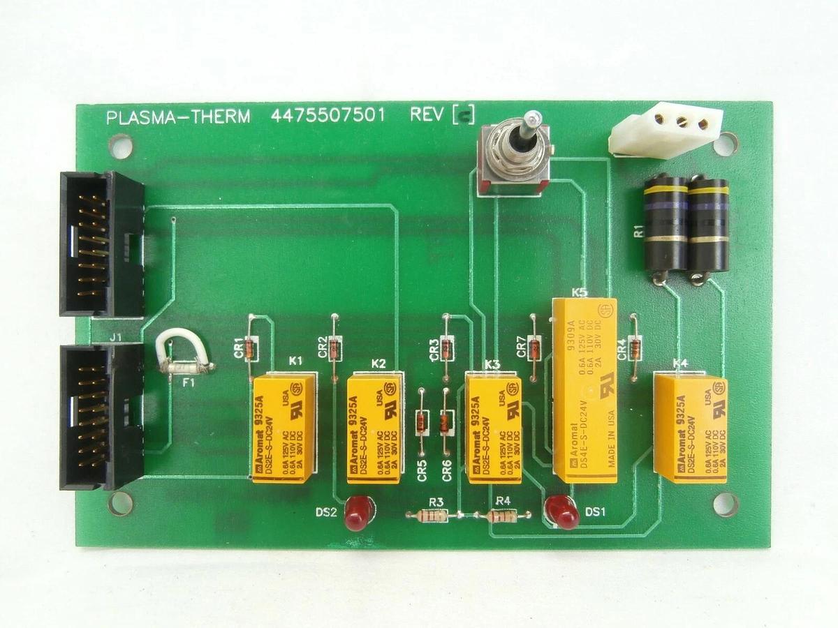 Used Plasma-Therm 4475507501 Relay Board PCB SLR 770/770MF Working Spare