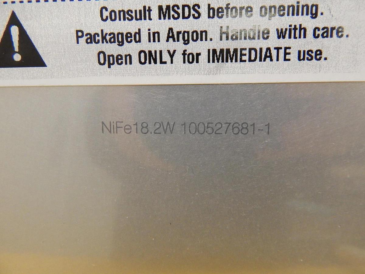 Williams Advanced Materials ZTH08446 Ni/Fe 18.2% wt% Target for Nordiko AMR New