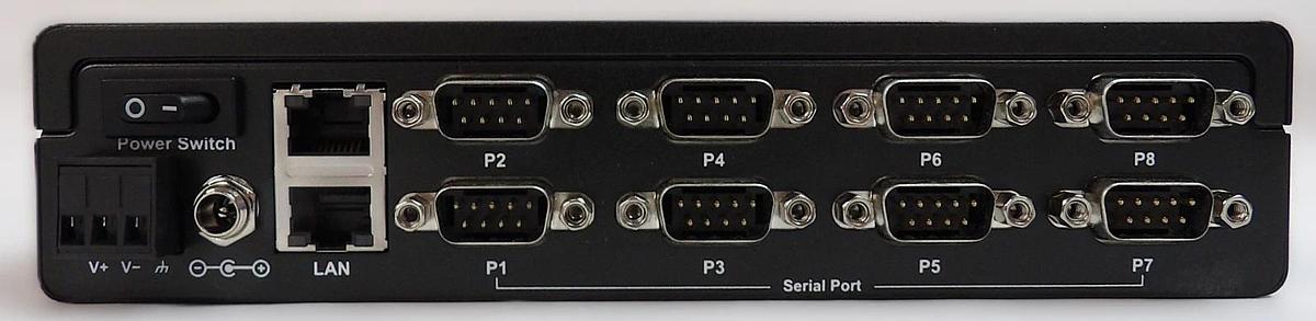Moxa 3093091000012 8-Port Serial Device Server Nport Lot of 2 New