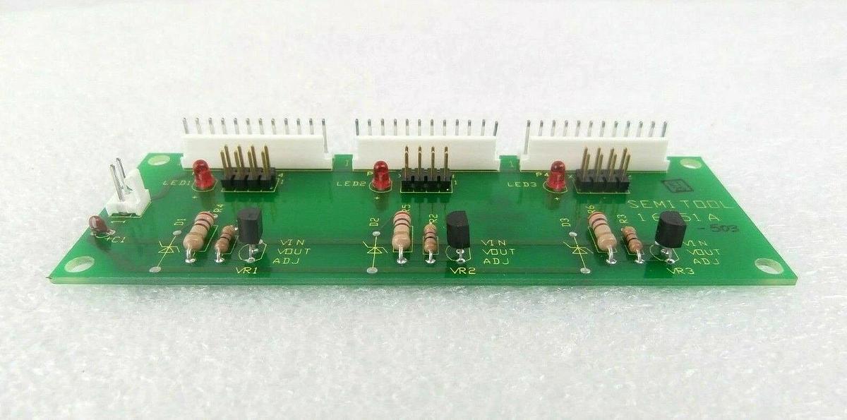 Used Semitool 16751-503 Drain Valve Sensor Assembly PCB 2601800 Working Surplus