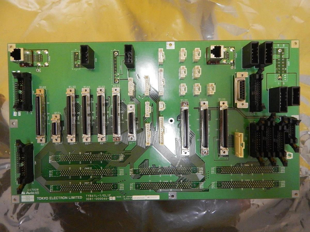 Used TEL Tokyo Electron 3D81-000046-V2 Interface PCB TYB61L-1/ELIF T-3044SS Used