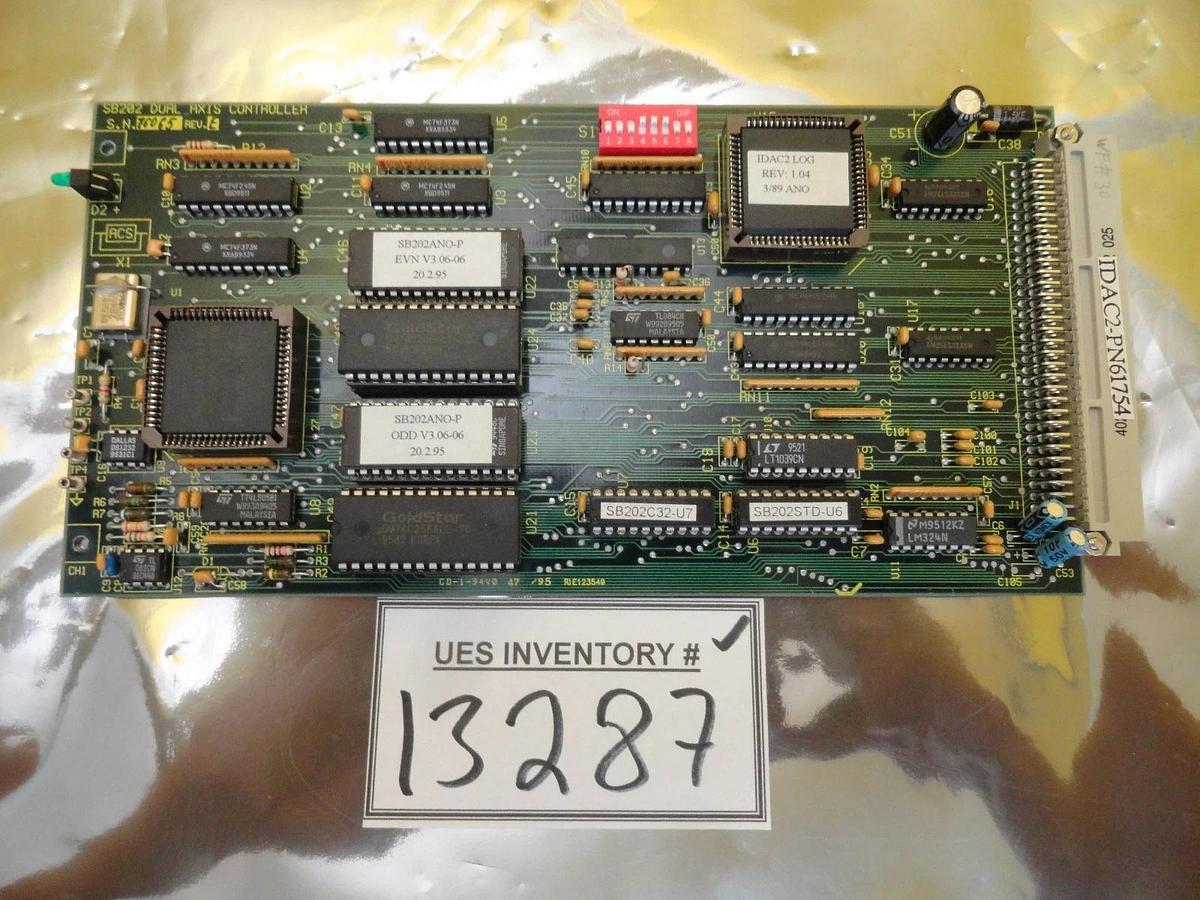 Used ACS Electronics 61754 SB202 Dual Axis Controller PCB Card AMAT Orbot WF 720 Used