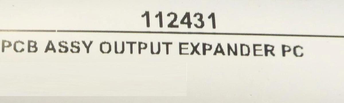 Used Poly-Flow Engineering 112431 Output Expander Board PCB Working Surplus