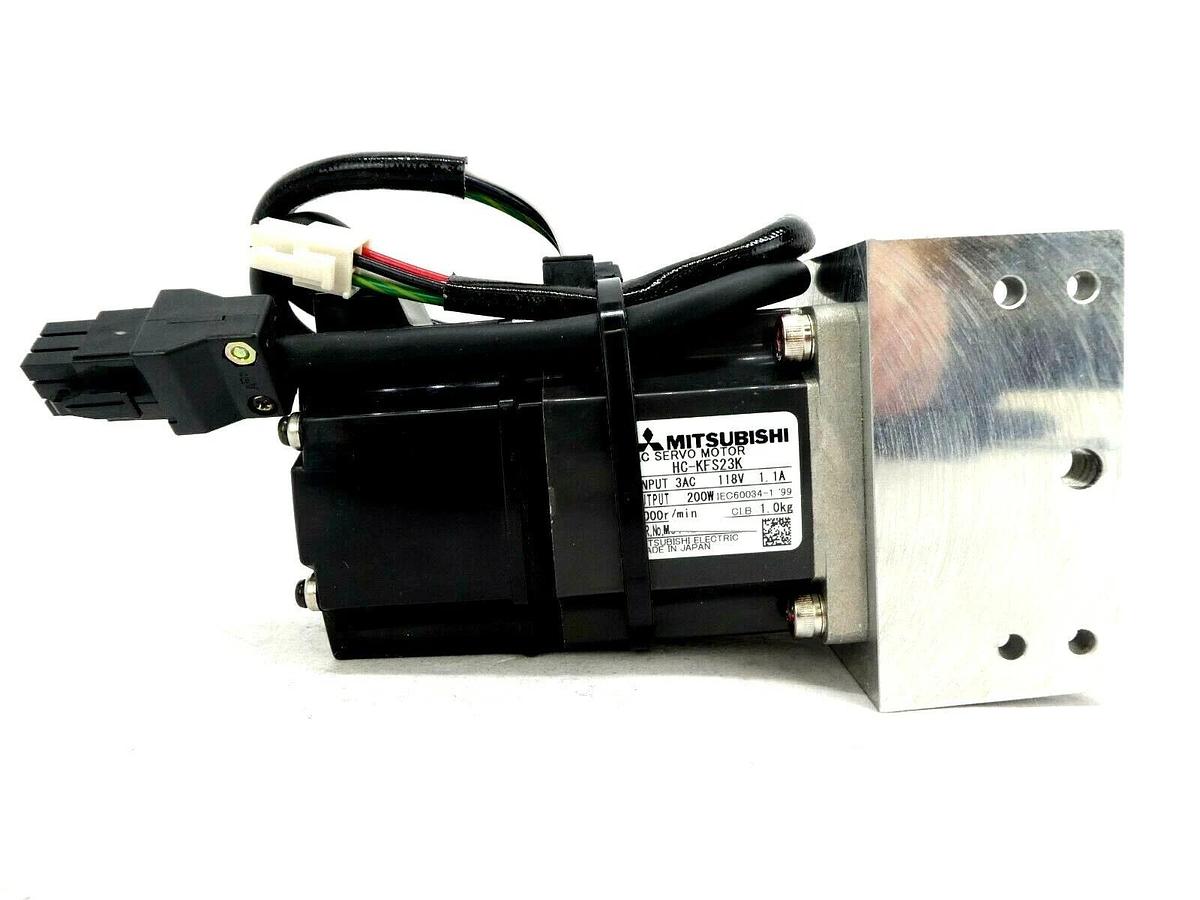 Used Mitsubishi HC-KFS23K AC Servo Motor HC-KFS Series Lot of 3 Working Surplus