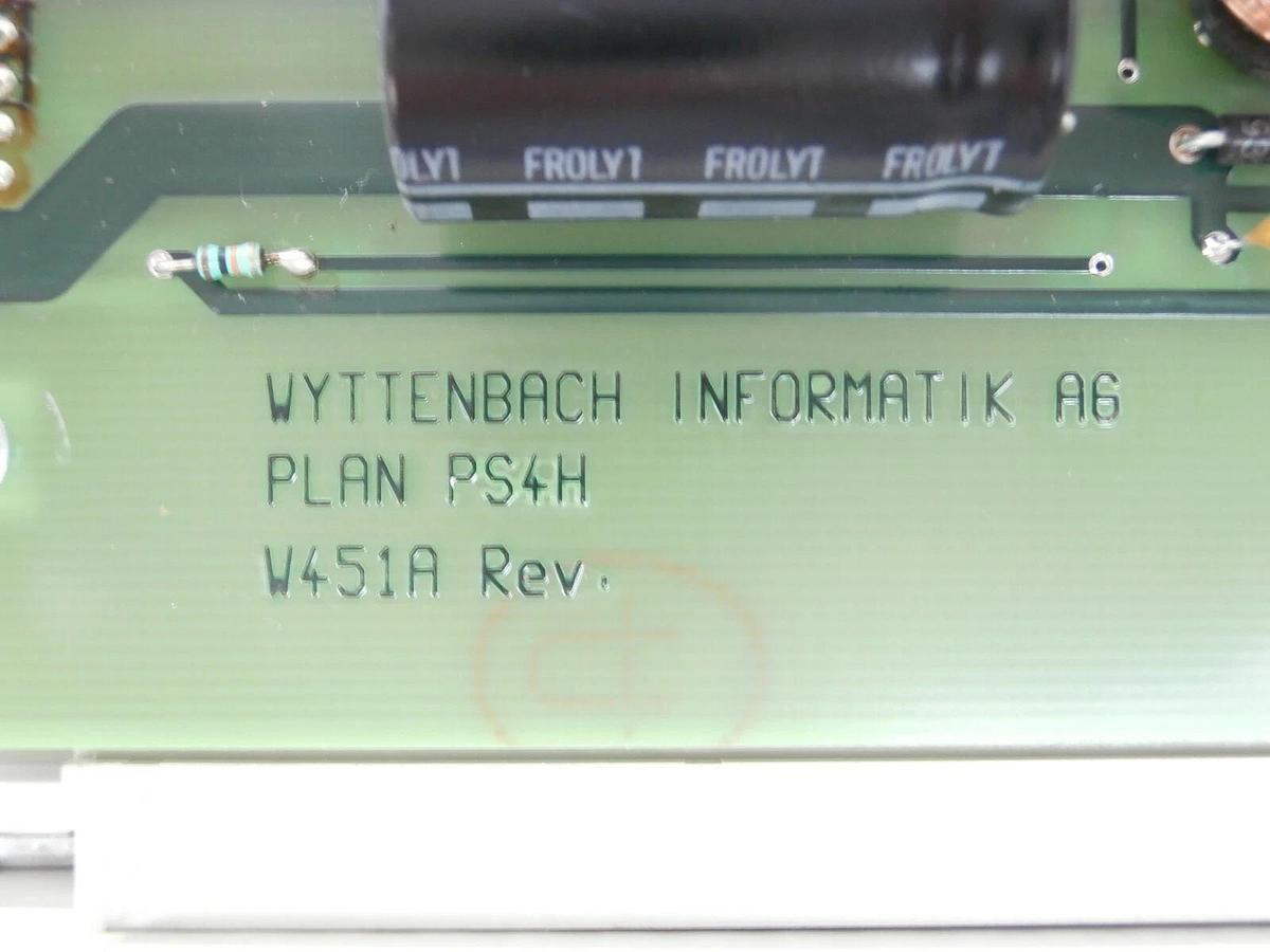 Used Wyttenbach Informatik P-LAN MP1 W450 CPU Control PCB Card Balzers Unaxis Spare
