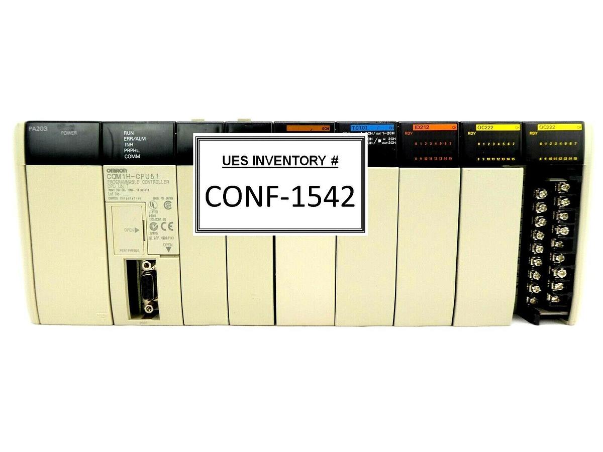 Used Omron CQM1H Programmable Logic Controller PLC Sysmac CQM1H-CPU51 Working Surplus