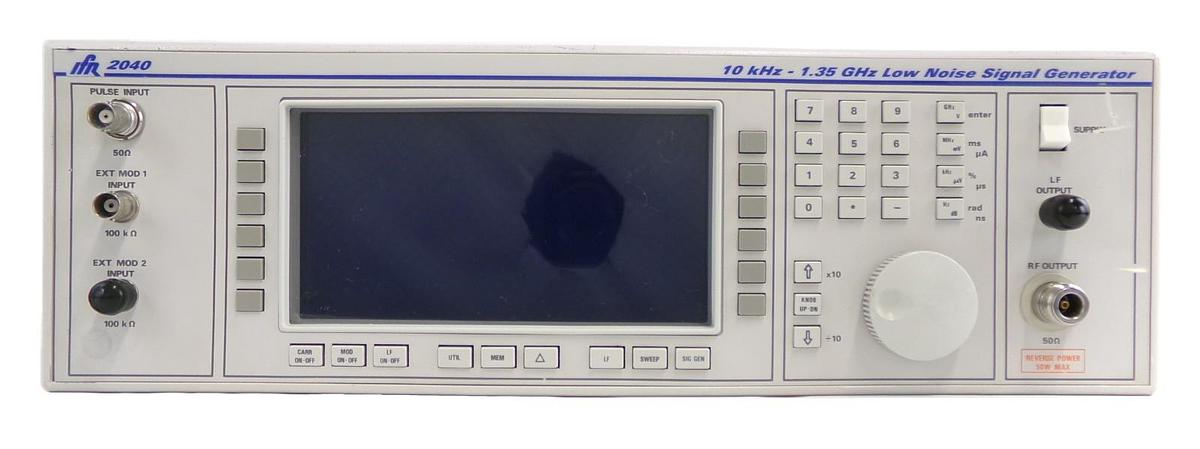 Used IFR 2040 10khz-1.35Ghz Low Noise Signal Generator 9.15 Option 2 Dented Surplus