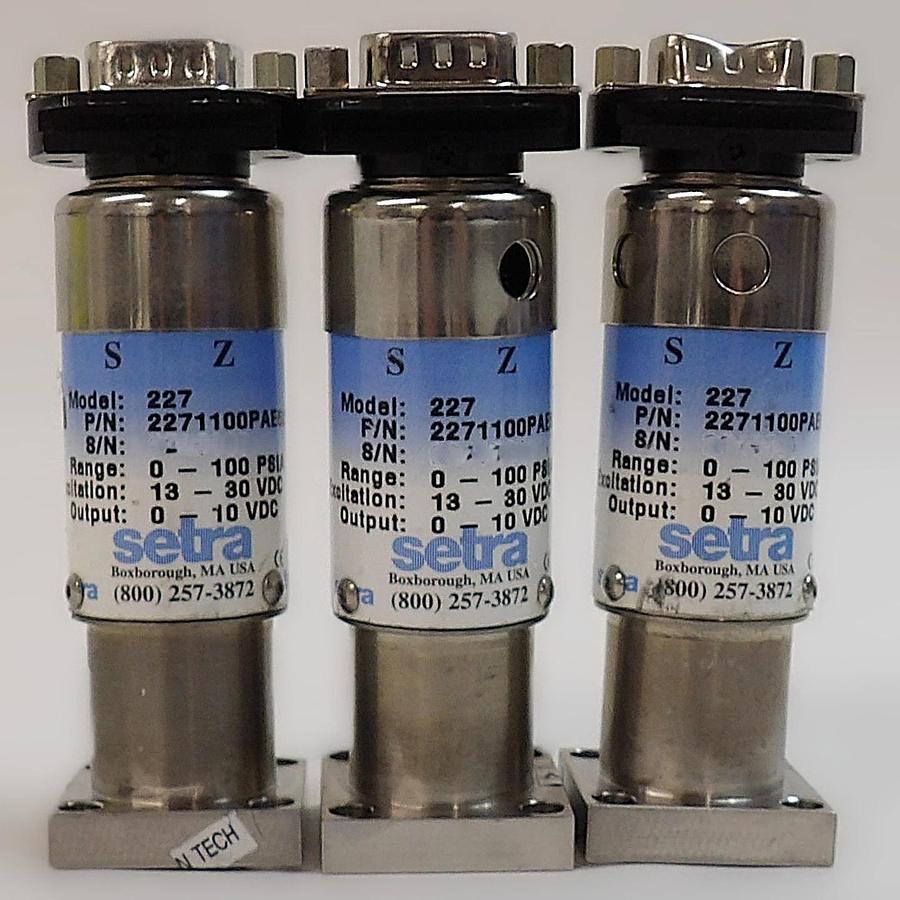 Used Setra 227 Series Pressure Sensor Reseller Lot of 12 Working Surplus