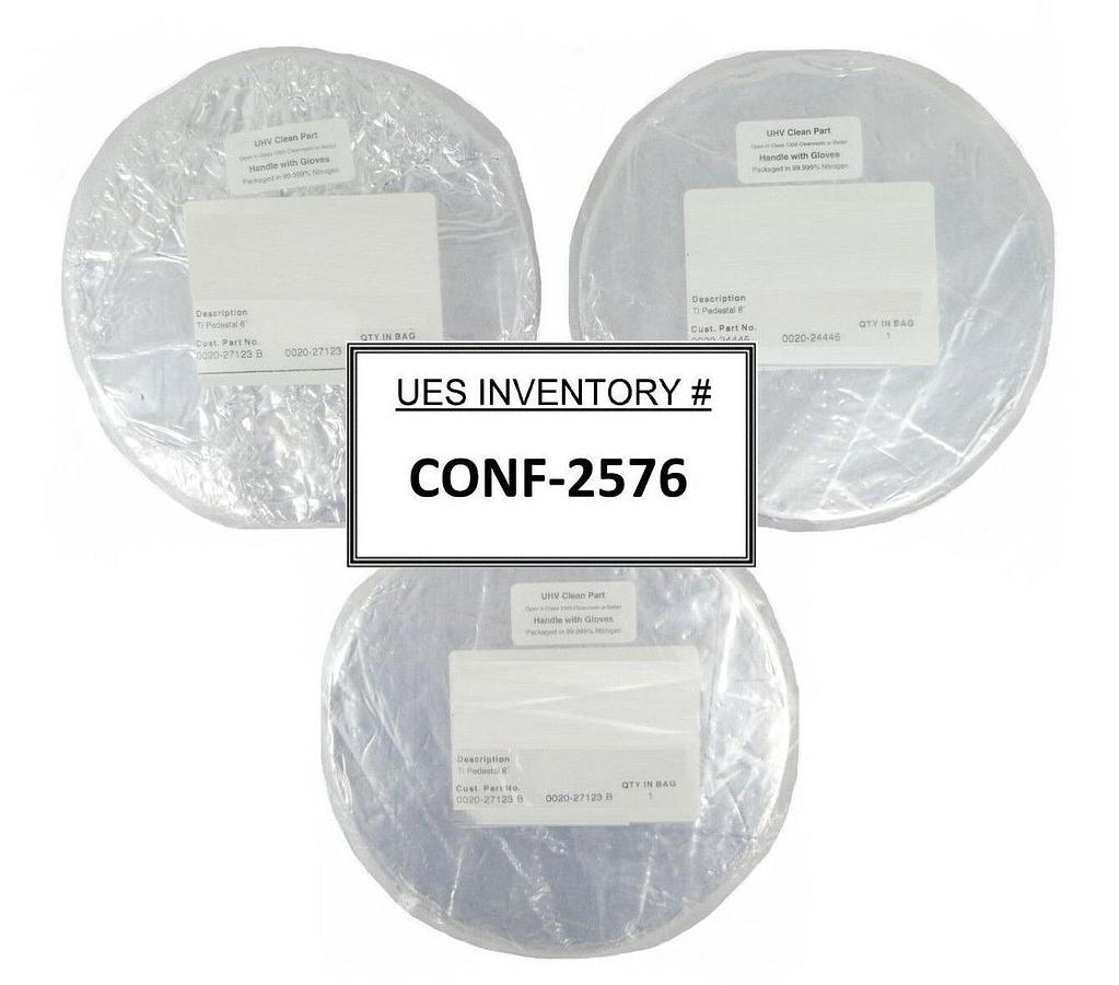 Refurbished AMAT Applied Materials 8" Ti Pedestal 0020-27123 0020-24446 Lot of 3 Refurbished