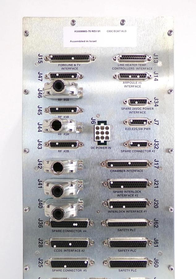 Used AMAT Applied Materials AS00998G-75 CIOC ECAT ALD Working