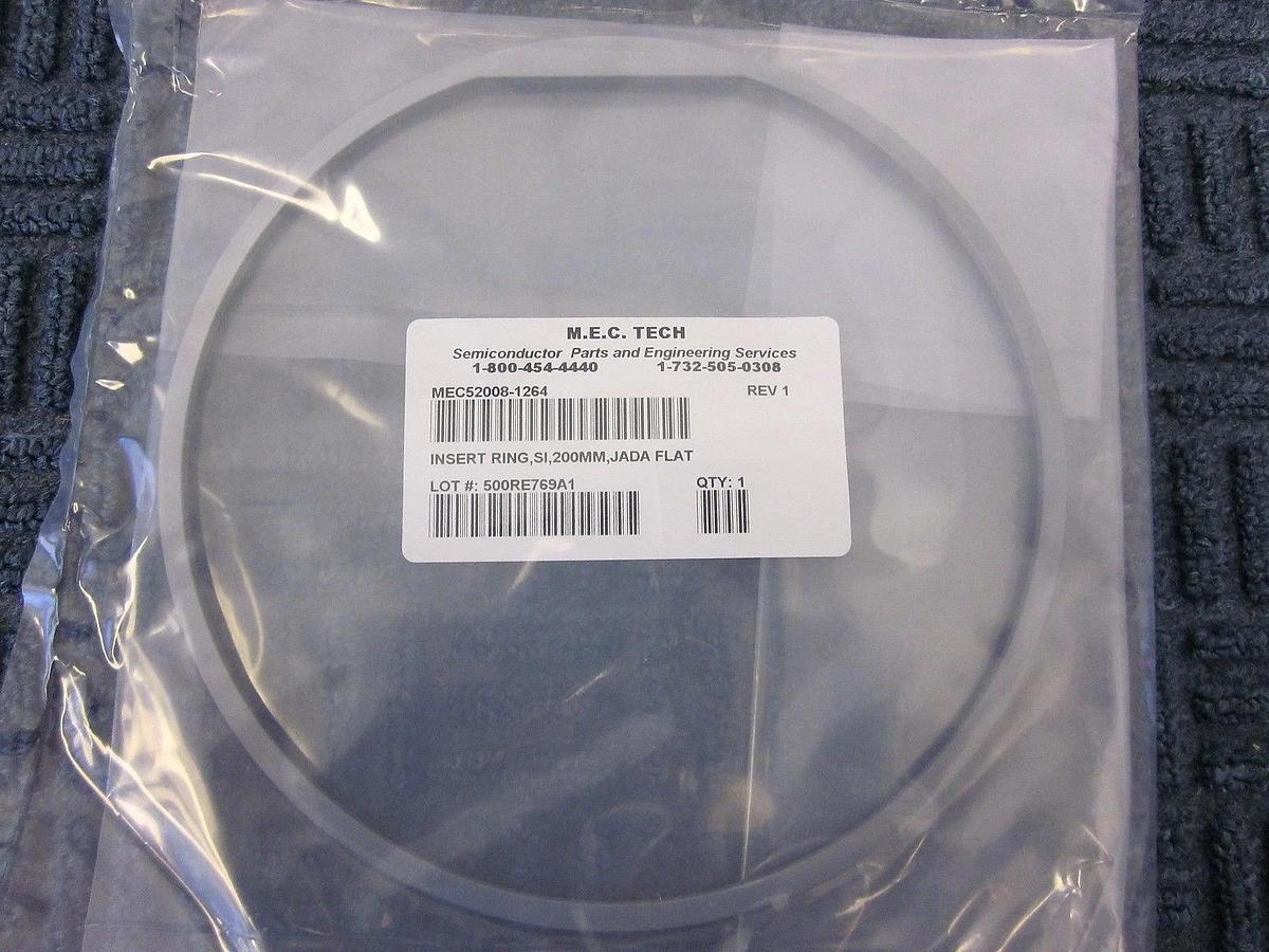 Used M.E.C. Tech MEC52008-1264 JADA Flat Insert Ring Si 200mm New Surplus