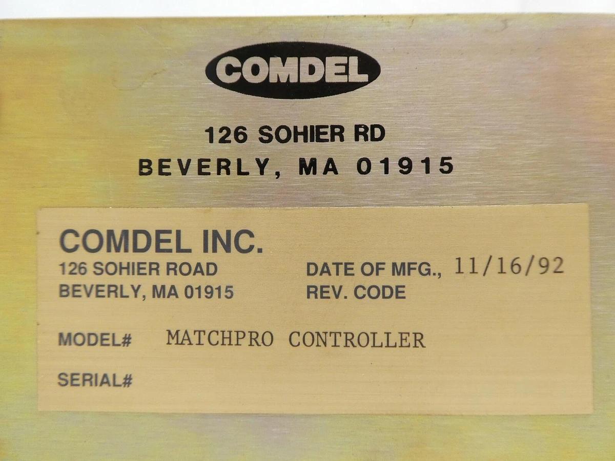 Used Comdel Match Pro RF Generator Controller MATCHPRO Tested Working Surplus