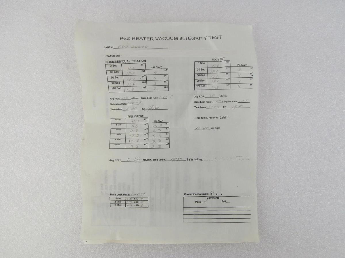 Refurbished AMAT Applied Materials 0010-30690 8" Heater Kit SR AxZ 0040-36253 0190-09372