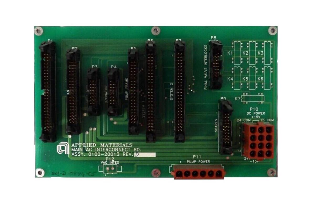 Used AMAT Applied Materials 0100-20013 Main AC Interconnect PCB Working Surplus
