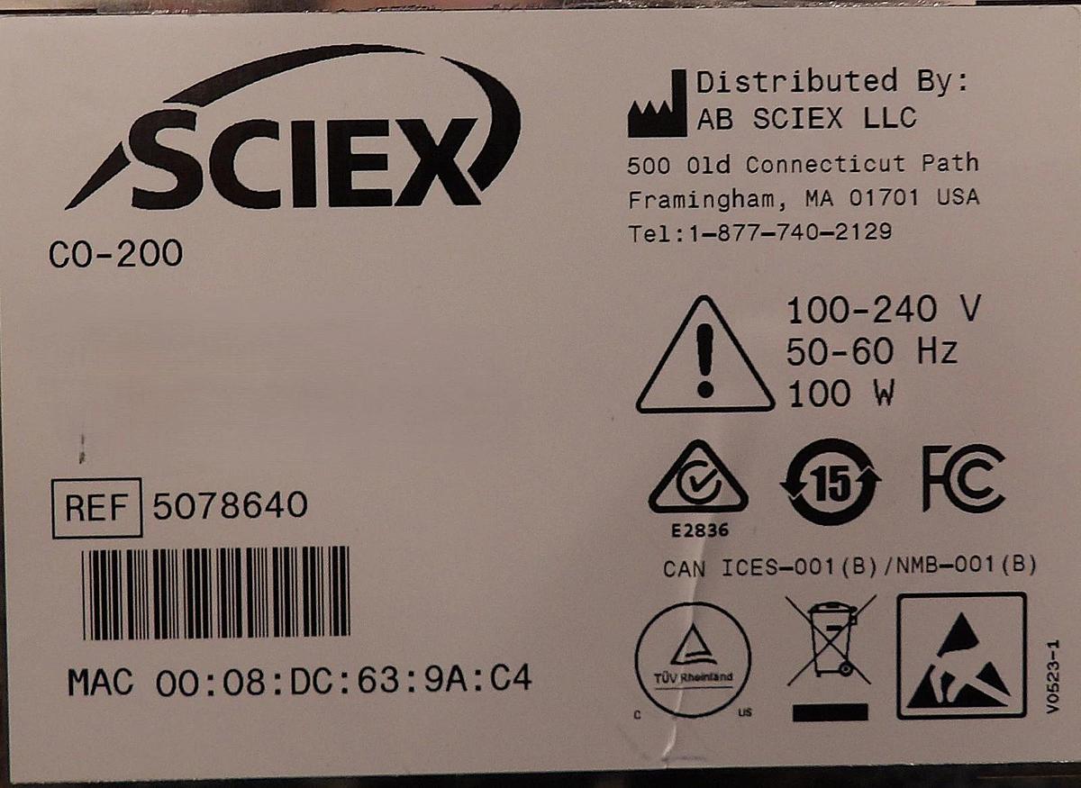 Used AB Sciex 5078640 Column Oven ExionLC 2.0 Spectrometer Untested Surplus