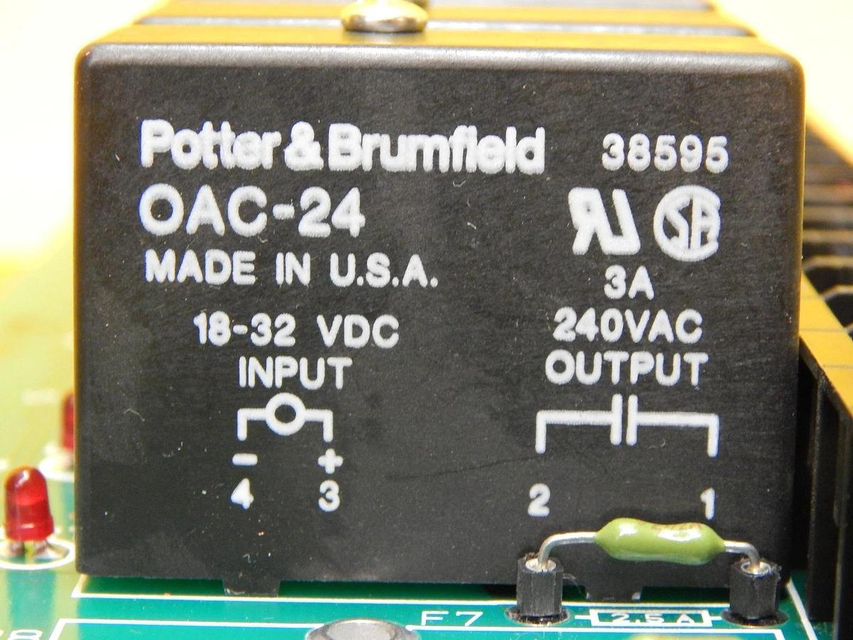 Used AMAT Applied Materials 0100-09040 7 Relay SSR AC Control Board PCB Used Working