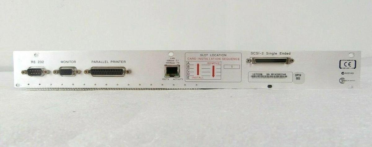 Used Agilent Technologies 16702B Modular System Rear Panel PCB Assembly HP Working