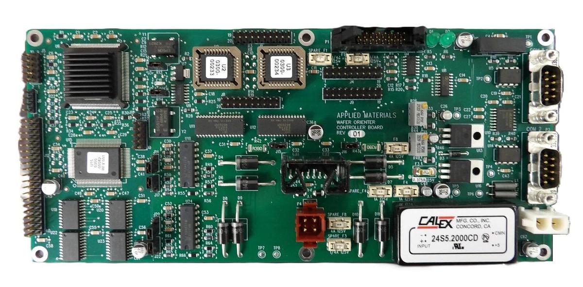 Used AMAT Applied Materials 0100-03946 Wafer Orienter Controller PCB Working Surplus