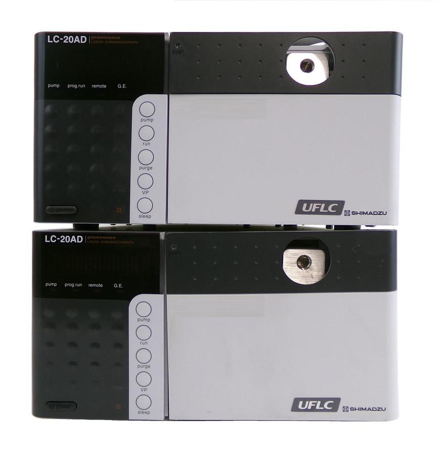 Used Shimadzu 228-45000-32 Liquid Chromatograph LC-20AD V1.11 Lot of 2 Surplus Spare