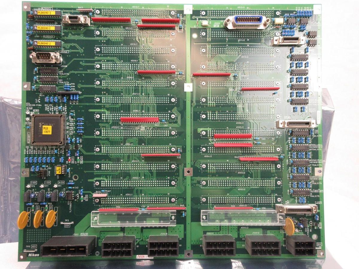 Used Nikon Precision 4S018-724-Ⓓ Backplane Interface PCB ALGMTH-X4 NSR Series Working