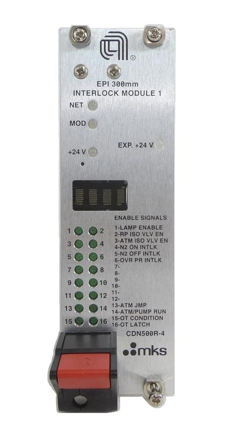 Used MKS Instruments AS01500-4-1 Interlock Module PCB CDN497 AMAT 0190-37669 Working