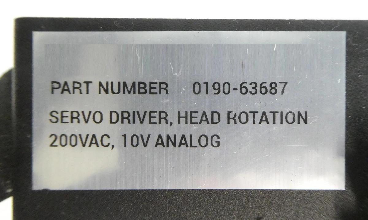 Used NSK Head Rotation Servo Set Driver 0190-63687 Motor 0190-63686 AMAT Working