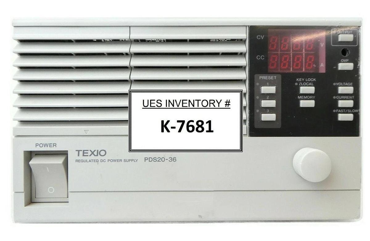 Used Texio PDS20-36Y2 Regulated DC Power Supply Kenwood IF-30RS Tested Working Spare