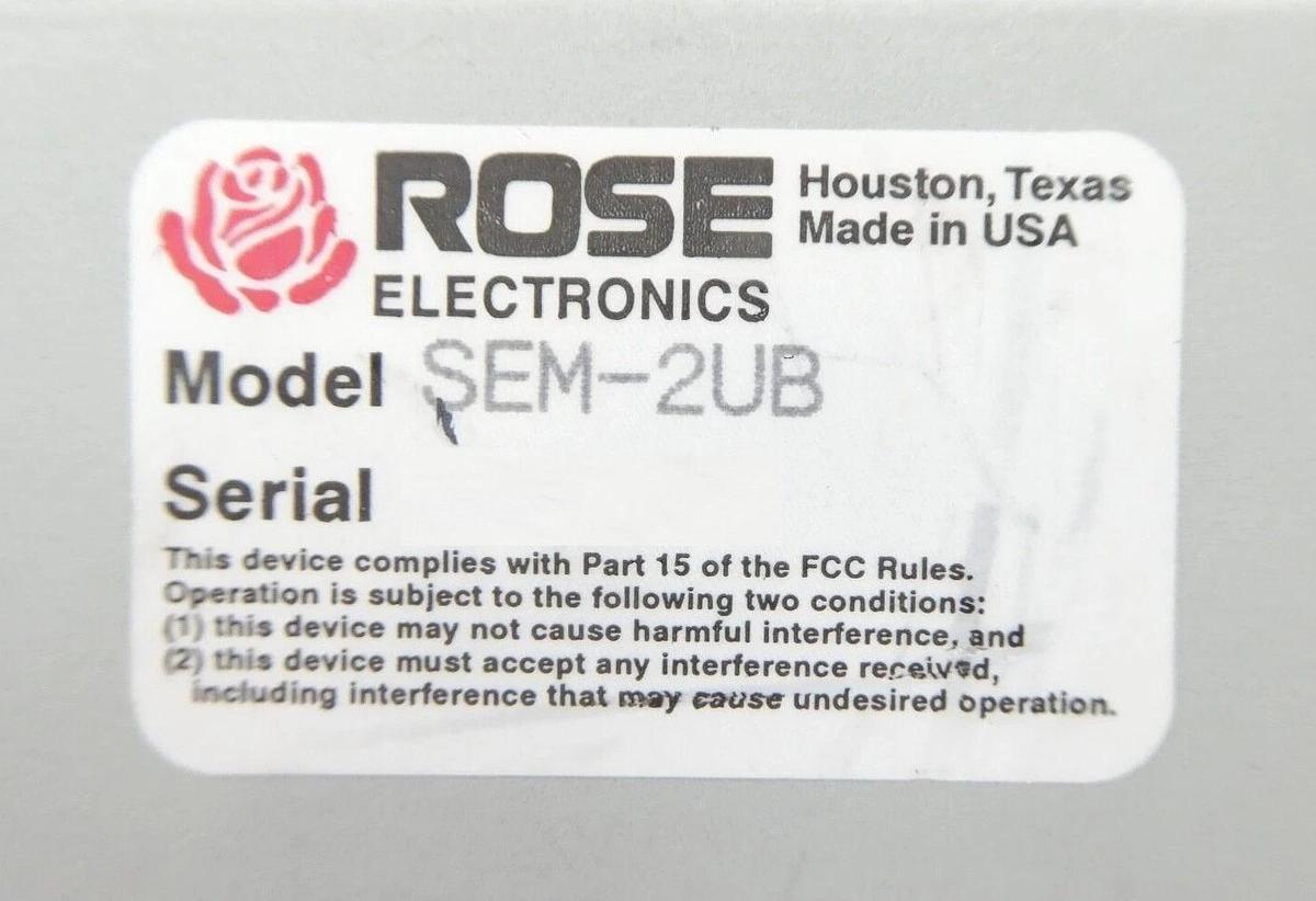 Used Rose Electronics SEM-2UB 4-Port KVM Switch ServeView Pro Lot of 4 Working Spare